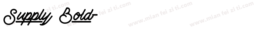 Supply Bold字体转换